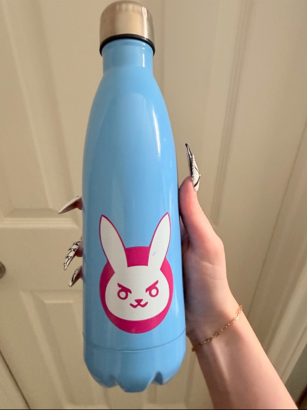 Over Watch D.va Light Blue Insulated Bottle